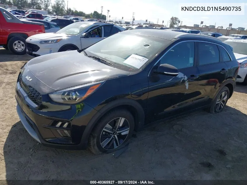 2022 Kia Niro Plug-In Hybrid Ex VIN: KNDCD3LD1N5490735 Lot: 40365927