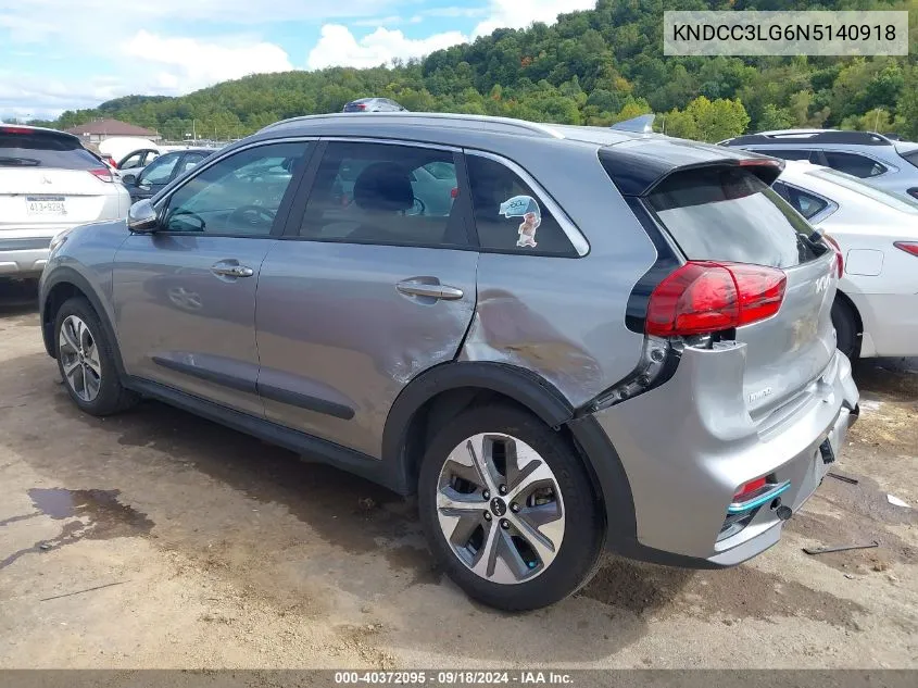 2022 Kia Niro Ev Ex VIN: KNDCC3LG6N5140918 Lot: 40372095