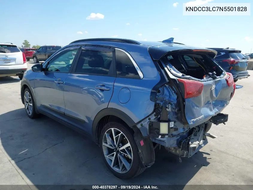 2022 Kia Niro Touring Se VIN: KNDCC3LC7N5501828 Lot: 40378297