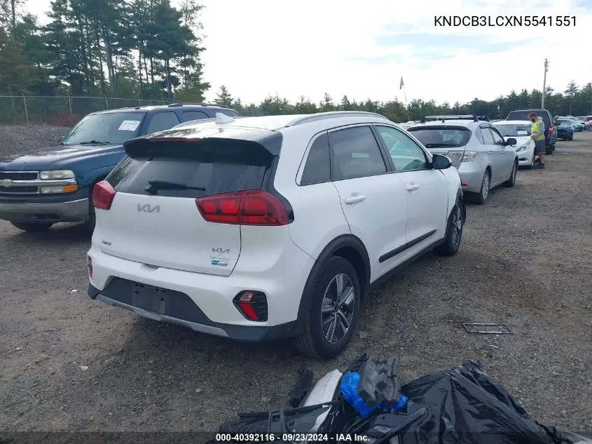 2022 Kia Niro Lx/Lxs/Lxs Se VIN: KNDCB3LCXN5541551 Lot: 40392116