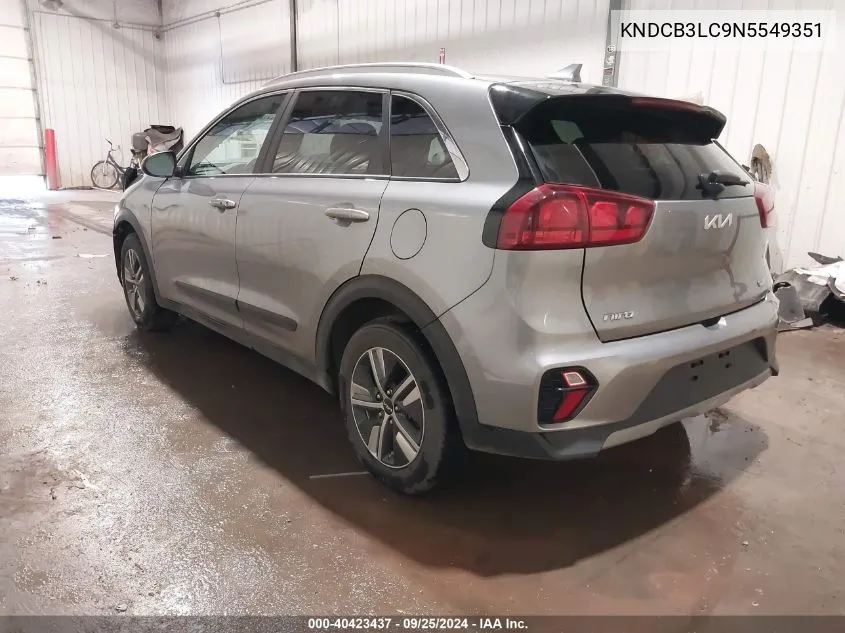 2022 Kia Niro Lxs VIN: KNDCB3LC9N5549351 Lot: 40423437