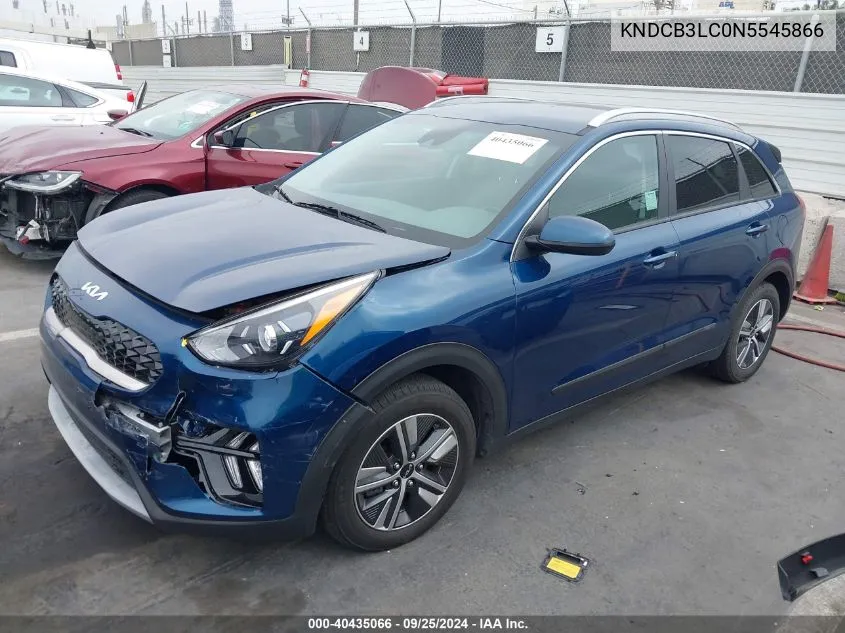 2022 Kia Niro Lxs VIN: KNDCB3LC0N5545866 Lot: 40435066