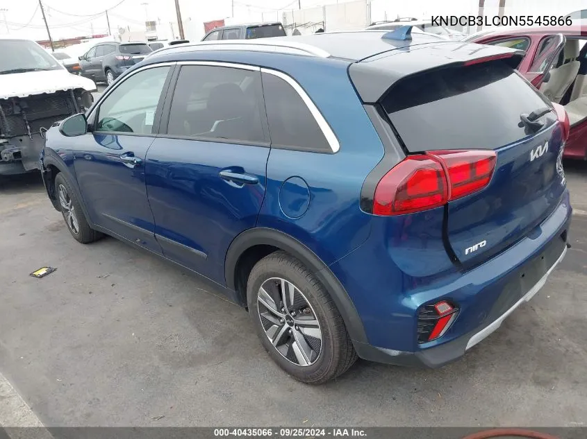 2022 Kia Niro Lxs VIN: KNDCB3LC0N5545866 Lot: 40435066