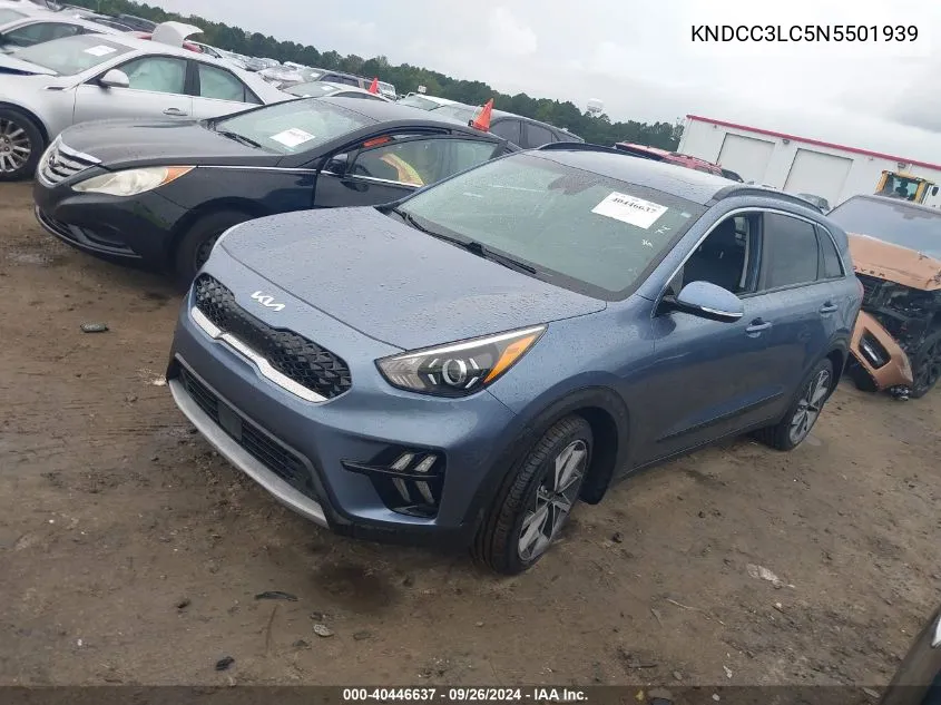 2022 Kia Niro Touring Se VIN: KNDCC3LC5N5501939 Lot: 40446637