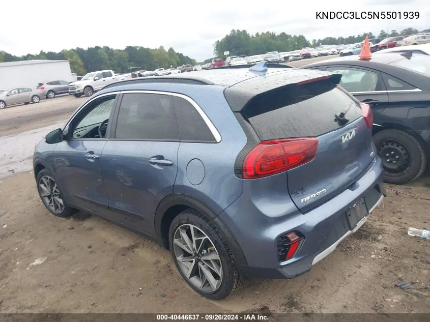 2022 Kia Niro Touring Se VIN: KNDCC3LC5N5501939 Lot: 40446637