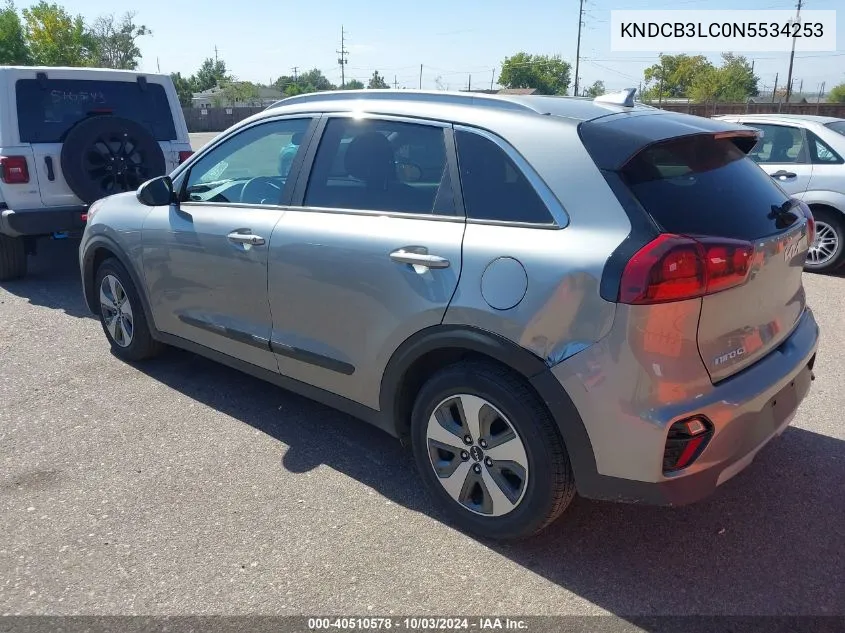 KNDCB3LC0N5534253 2022 Kia Niro Lx