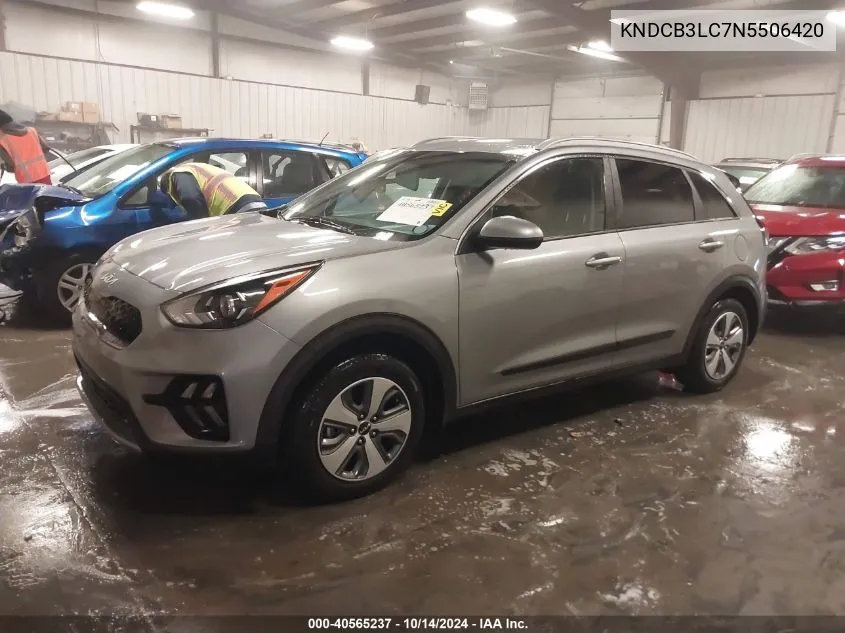 2022 Kia Niro Lx/Lxs/Lxs Se VIN: KNDCB3LC7N5506420 Lot: 40565237