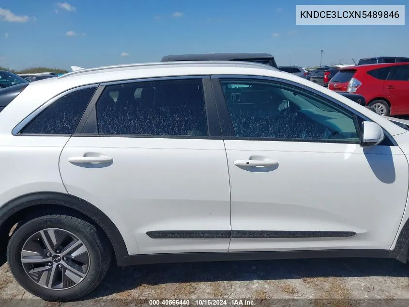 2022 Kia Niro Ex Premium VIN: KNDCE3LCXN5489846 Lot: 40566440