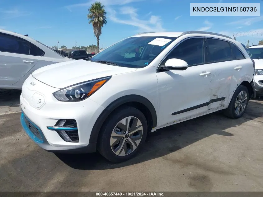 KNDCC3LG1N5160736 2022 Kia Niro Ev S