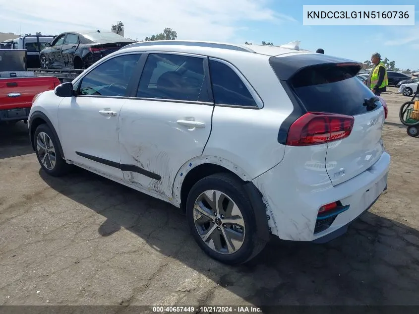 2022 Kia Niro Ev S VIN: KNDCC3LG1N5160736 Lot: 40657449