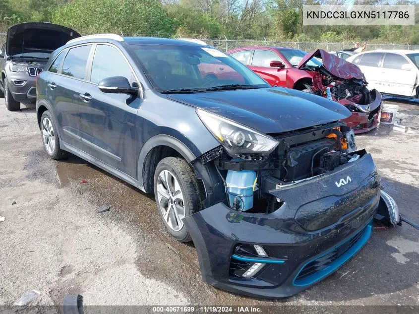 2022 Kia Niro Ev Ex VIN: KNDCC3LGXN5117786 Lot: 40671699