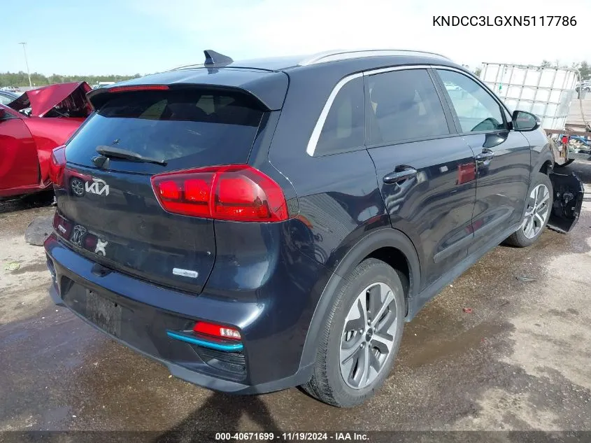 2022 Kia Niro Ev Ex VIN: KNDCC3LGXN5117786 Lot: 40671699