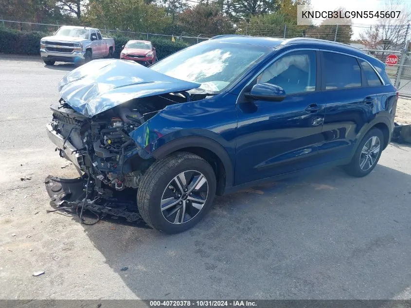 2022 Kia Niro Lxs Se VIN: KNDCB3LC9N5545607 Lot: 40720378