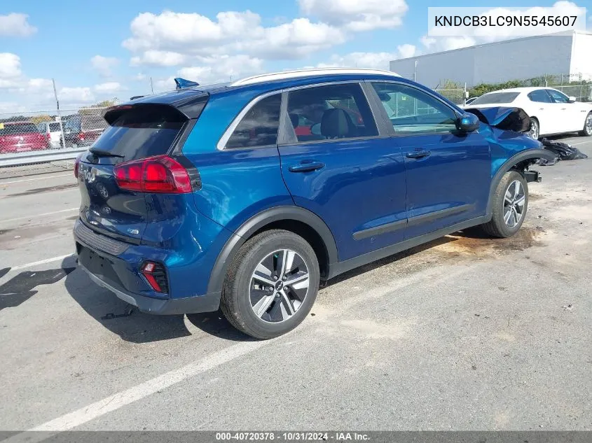 2022 Kia Niro Lxs Se VIN: KNDCB3LC9N5545607 Lot: 40720378