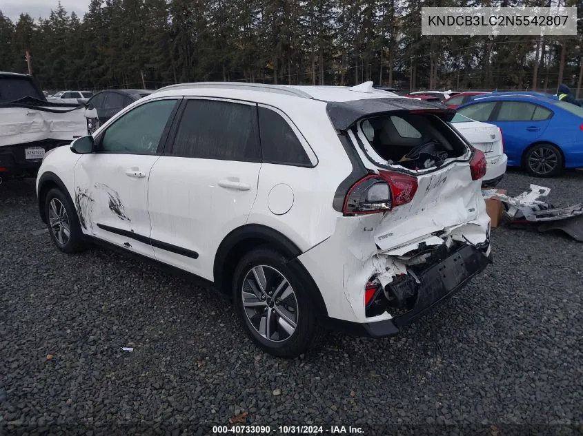 2022 Kia Niro Lxs VIN: KNDCB3LC2N5542807 Lot: 40733090