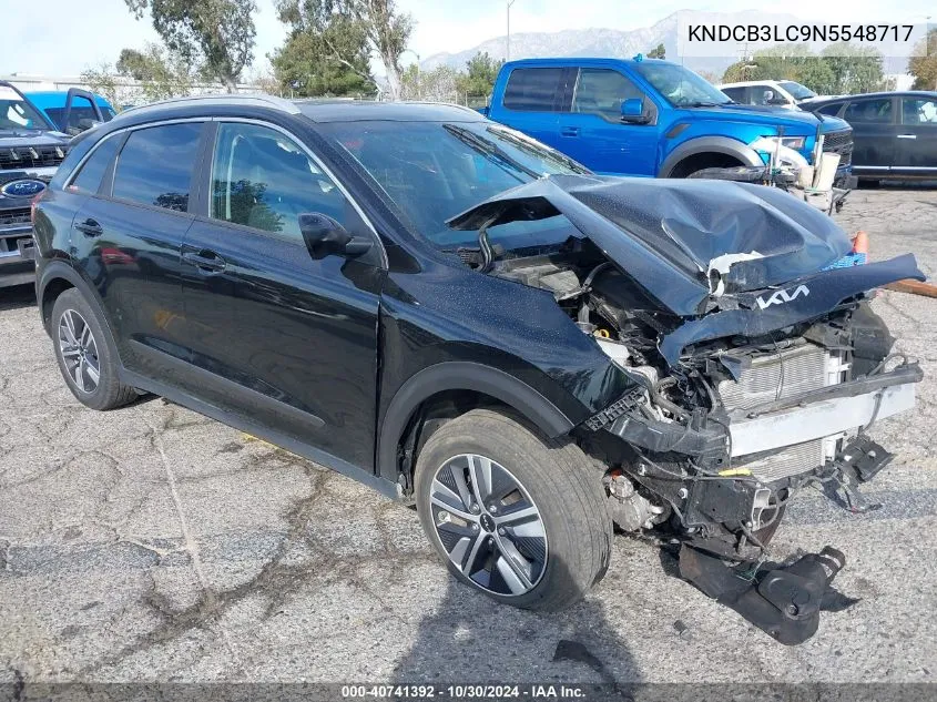 2022 Kia Niro Lxs VIN: KNDCB3LC9N5548717 Lot: 40741392