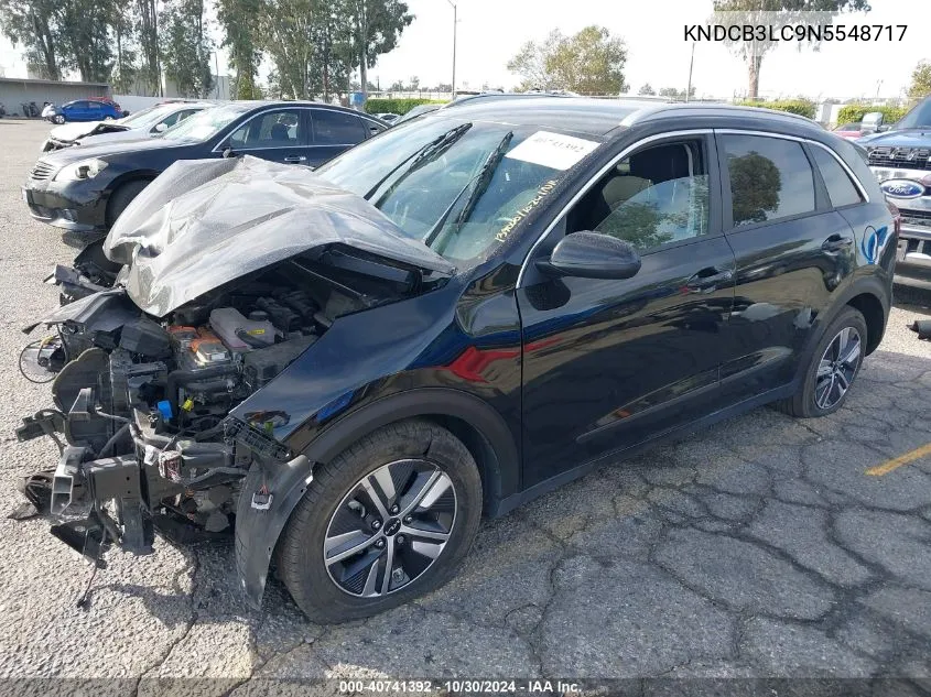 2022 Kia Niro Lxs VIN: KNDCB3LC9N5548717 Lot: 40741392