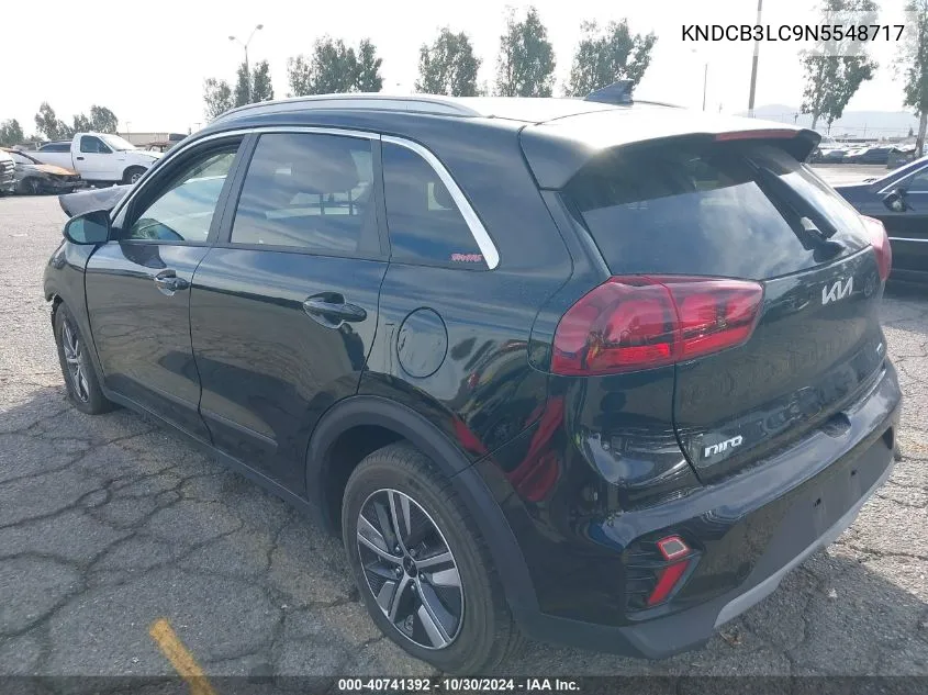 2022 Kia Niro Lxs VIN: KNDCB3LC9N5548717 Lot: 40741392