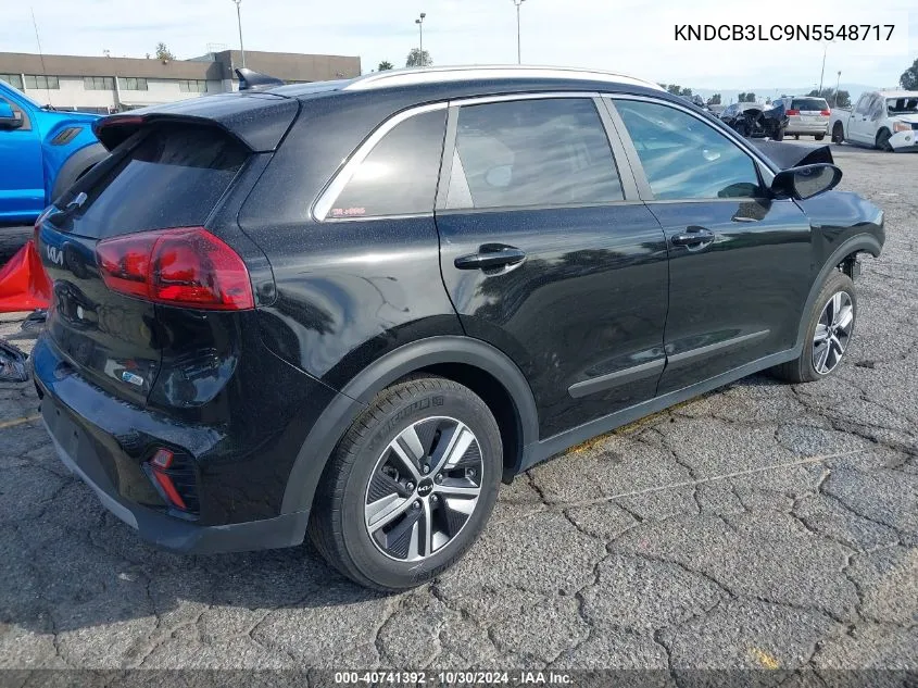 2022 Kia Niro Lxs VIN: KNDCB3LC9N5548717 Lot: 40741392