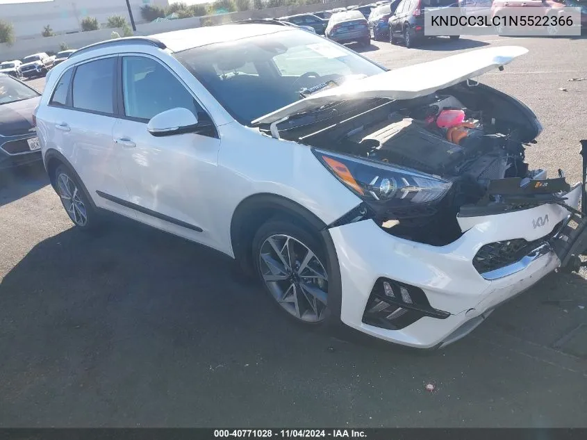 2022 Kia Niro Touring Se VIN: KNDCC3LC1N5522366 Lot: 40771028