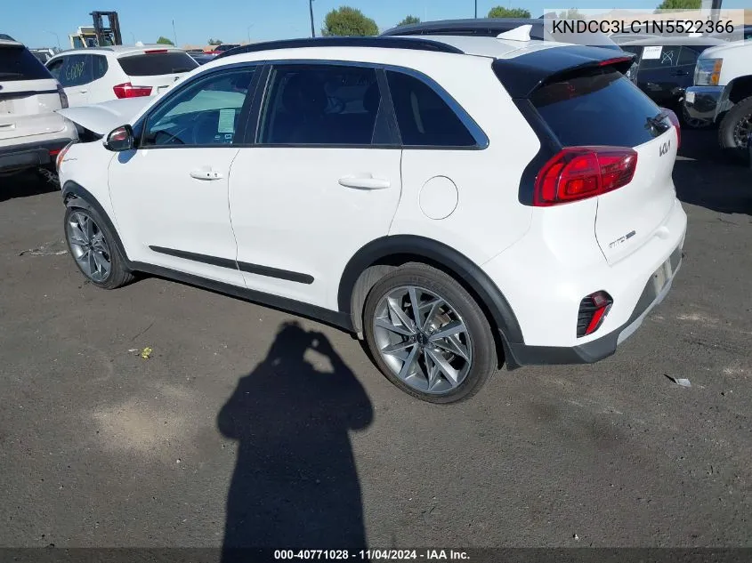 2022 Kia Niro Touring Se VIN: KNDCC3LC1N5522366 Lot: 40771028