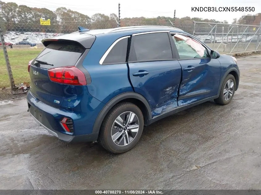 2022 Kia Niro Lxs VIN: KNDCB3LCXN5548550 Lot: 40788270