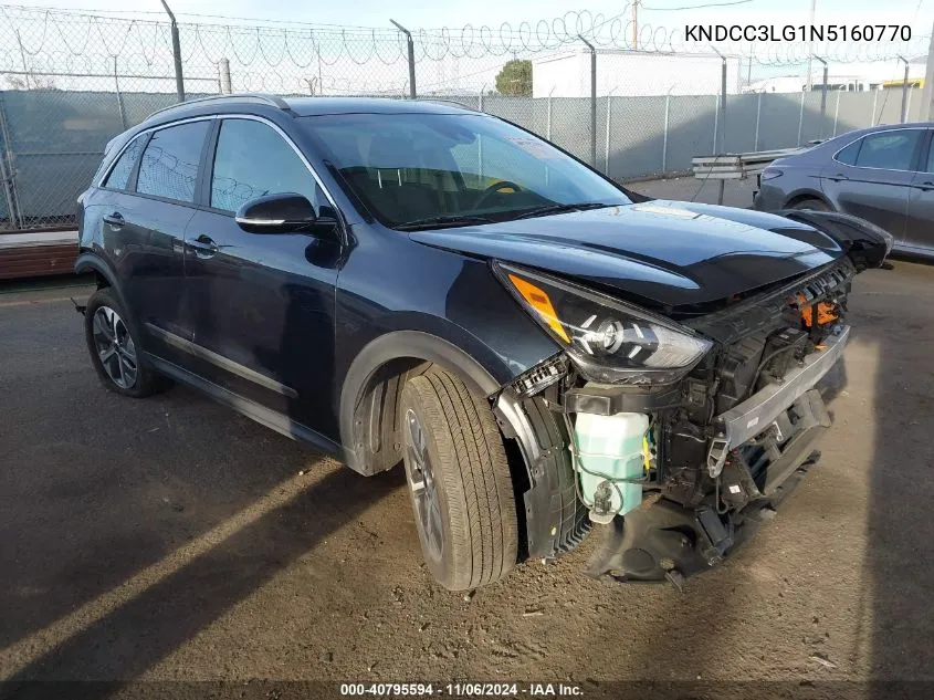 2022 Kia Niro Ev S VIN: KNDCC3LG1N5160770 Lot: 40795594