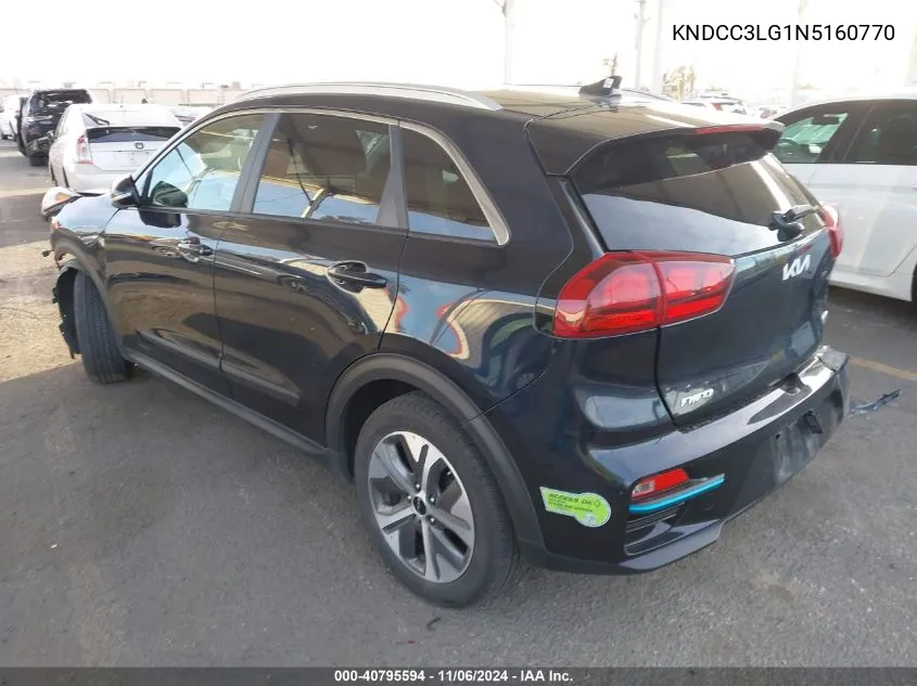 2022 Kia Niro Ev S VIN: KNDCC3LG1N5160770 Lot: 40795594