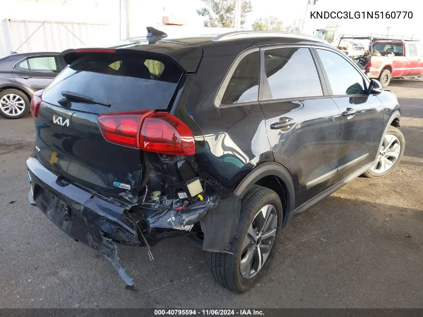 2022 Kia Niro Ev S VIN: KNDCC3LG1N5160770 Lot: 40795594