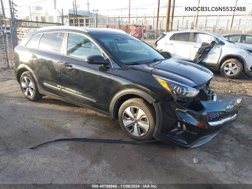 2022 Kia Niro Lx VIN: KNDCB3LC6N5532488 Lot: 40798844