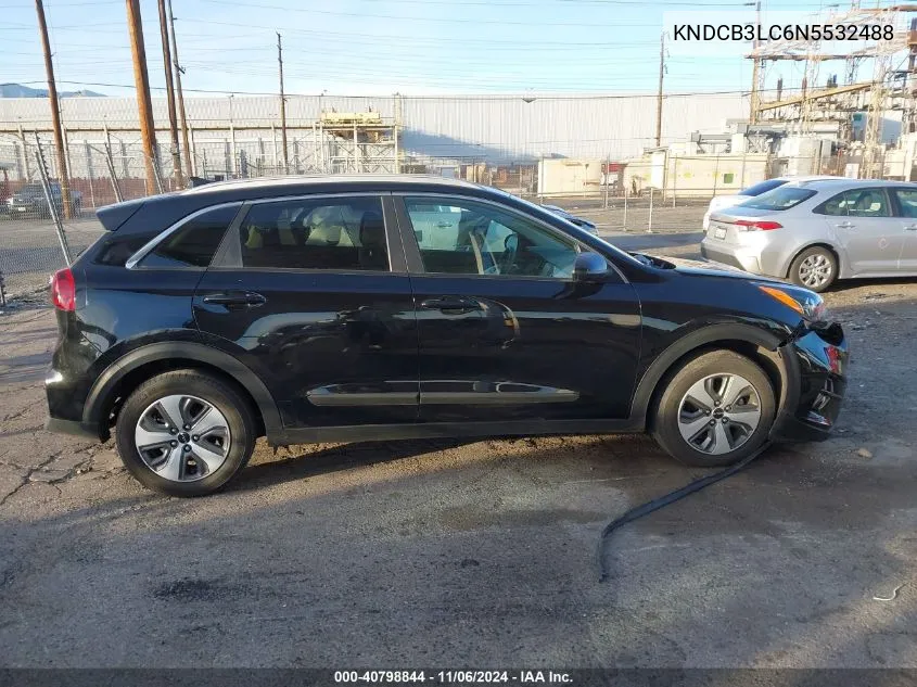 2022 Kia Niro Lx VIN: KNDCB3LC6N5532488 Lot: 40798844