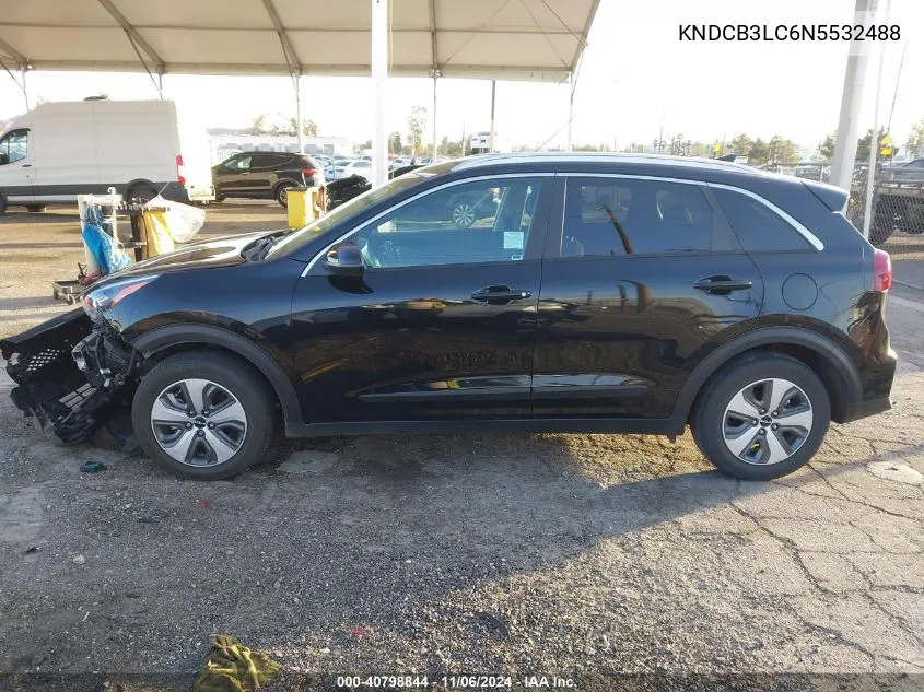 2022 Kia Niro Lx VIN: KNDCB3LC6N5532488 Lot: 40798844