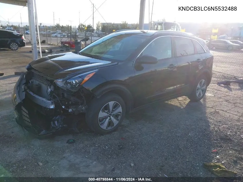 2022 Kia Niro Lx VIN: KNDCB3LC6N5532488 Lot: 40798844