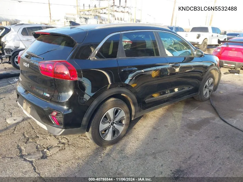 2022 Kia Niro Lx VIN: KNDCB3LC6N5532488 Lot: 40798844