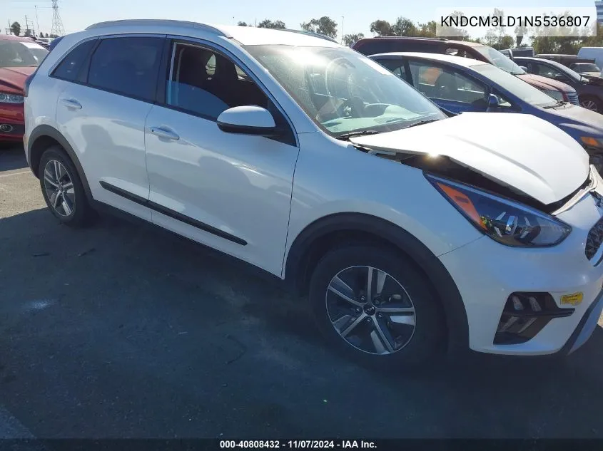 2022 Kia Niro Plug-In Hybrid Lxs VIN: KNDCM3LD1N5536807 Lot: 40808432