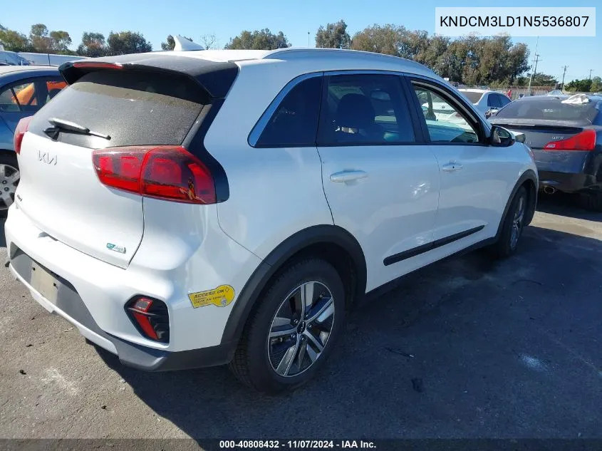 2022 Kia Niro Plug-In Hybrid Lxs VIN: KNDCM3LD1N5536807 Lot: 40808432