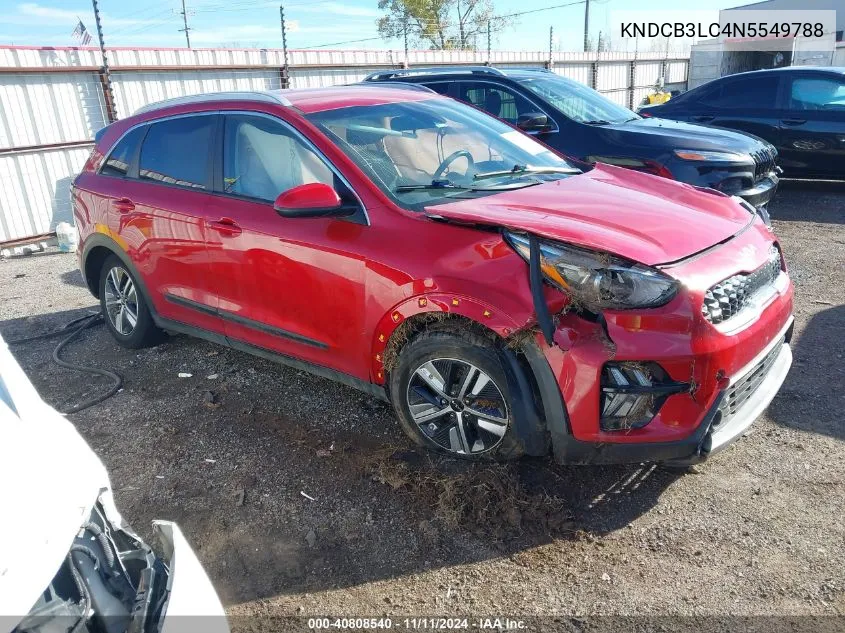 2022 Kia Niro Lx/Lxs/Lxs Se VIN: KNDCB3LC4N5549788 Lot: 40808540