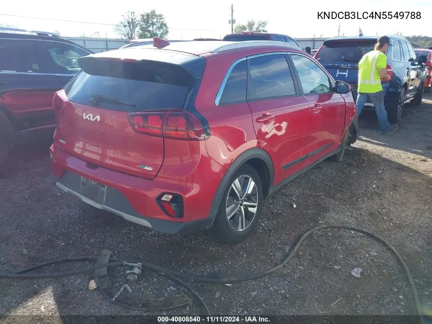 2022 Kia Niro Lx/Lxs/Lxs Se VIN: KNDCB3LC4N5549788 Lot: 40808540