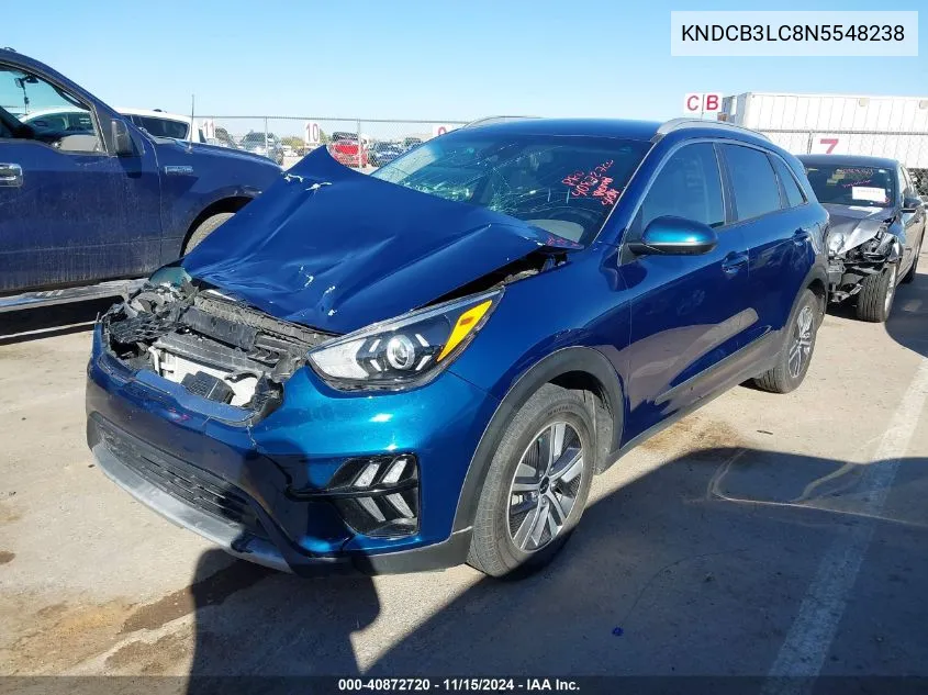 2022 Kia Niro Lxs VIN: KNDCB3LC8N5548238 Lot: 40872720