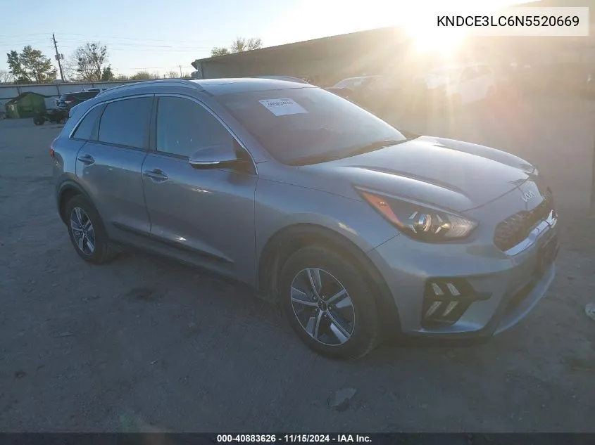 2022 Kia Niro Ex Premium VIN: KNDCE3LC6N5520669 Lot: 40883626