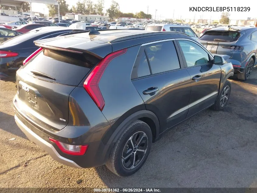 KNDCR3LE8P5118239 2023 Kia Niro Ex