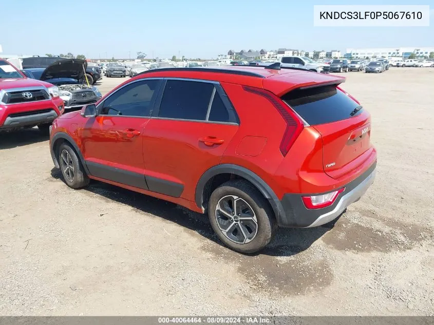 2023 Kia Niro Plug-In Hybrid Ex VIN: KNDCS3LF0P5067610 Lot: 40064464