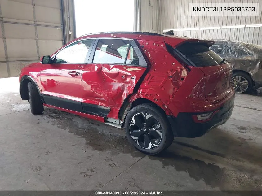 2023 Kia Niro Ev Wave VIN: KNDCT3L13P5035753 Lot: 40140993