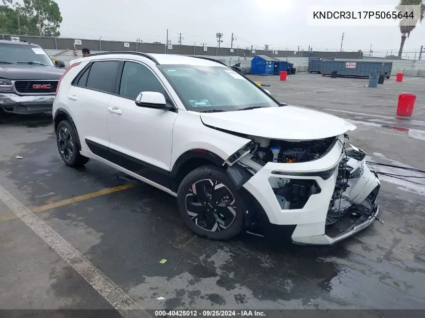 2023 Kia Niro Ev Wind VIN: KNDCR3L17P5065644 Lot: 40425012