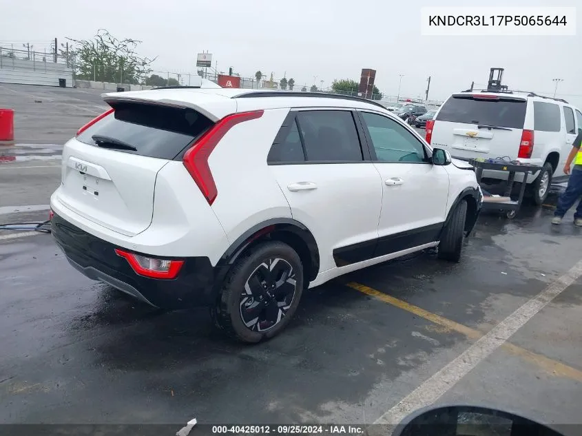 2023 Kia Niro Ev Wind VIN: KNDCR3L17P5065644 Lot: 40425012