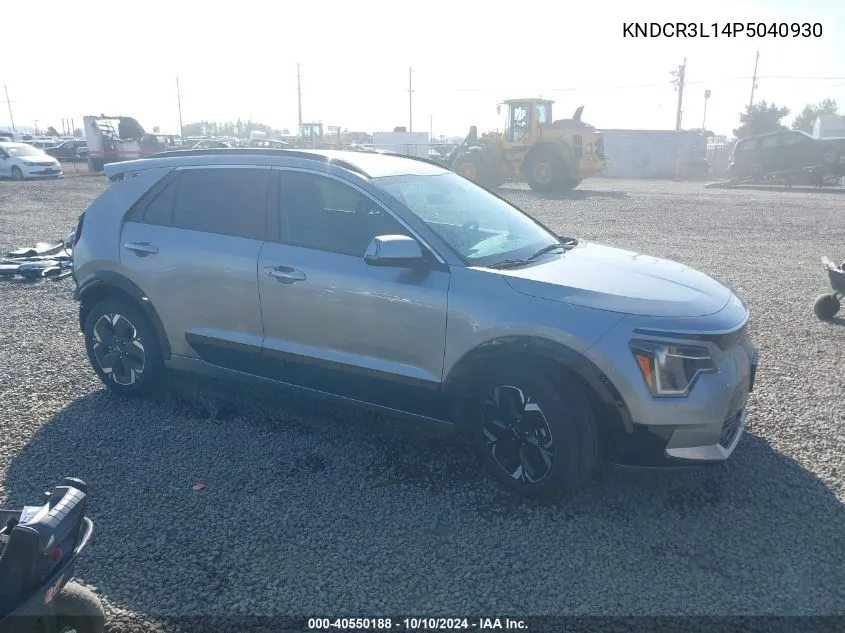 2023 Kia Niro Ev Wind VIN: KNDCR3L14P5040930 Lot: 40550188