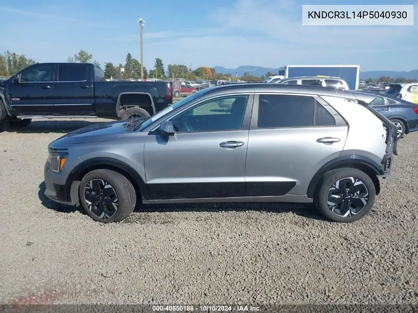 2023 Kia Niro Ev Wind VIN: KNDCR3L14P5040930 Lot: 40550188