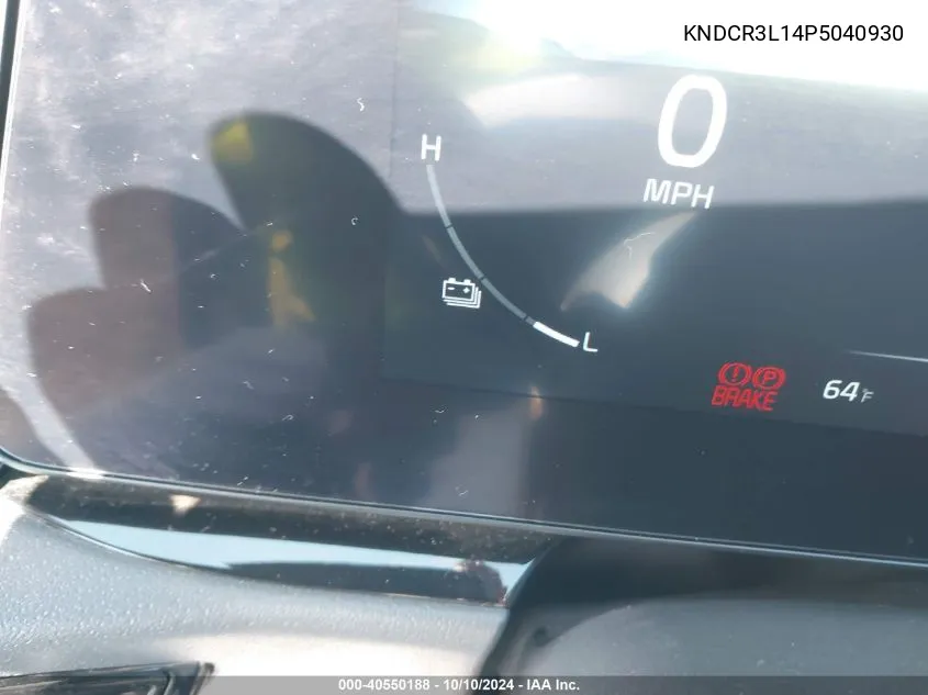 2023 Kia Niro Ev Wind VIN: KNDCR3L14P5040930 Lot: 40550188