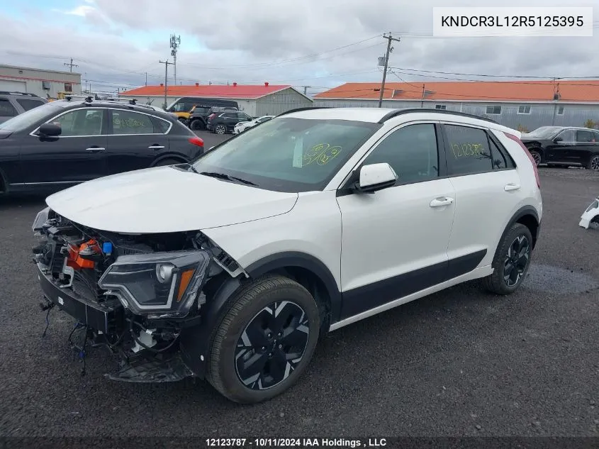 2024 Kia Niro Ev VIN: KNDCR3L12R5125395 Lot: 12123787