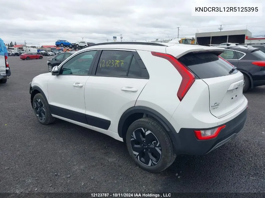 2024 Kia Niro Ev VIN: KNDCR3L12R5125395 Lot: 12123787